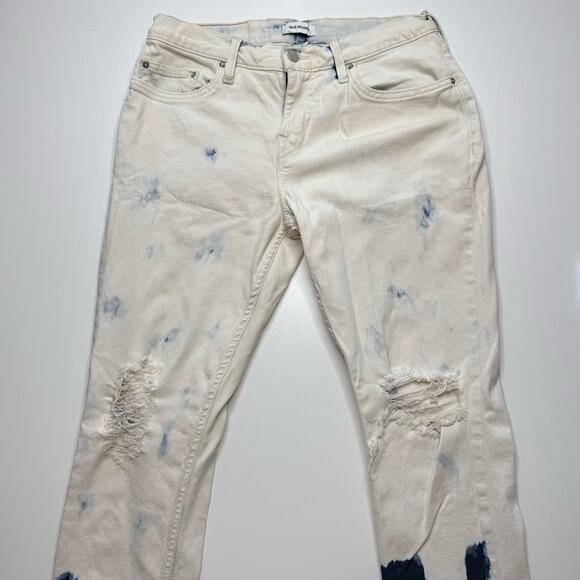 True Religion | Distressed White & Blue Ombre Skinny Jean - Picture 3 of 5